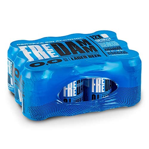 Detalle de Free Damm Cerveza Sin Alcohol 0,0% 12x33cl 🍺