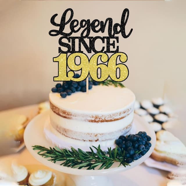 Thumbnail 3 de Legend Since 1966 Tortenaufsatz 60. Geburtstag đ