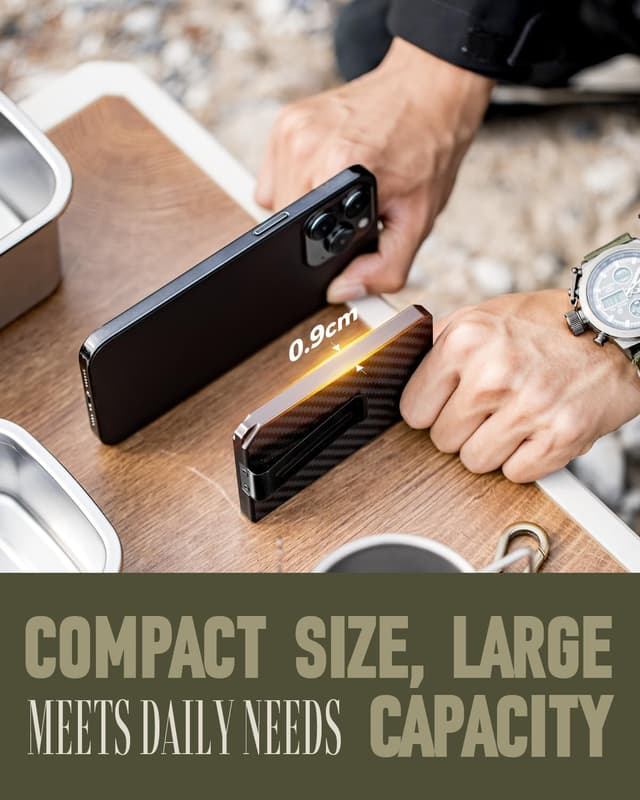 Thumbnail 4 de MYSHION Metal Wallet RFID blocker 6-card 🧾