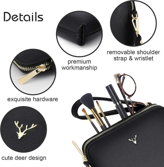 Thumbnail 6 de ZMDB Handtasche Damen Klein Umhängetasche mit Schultergurt