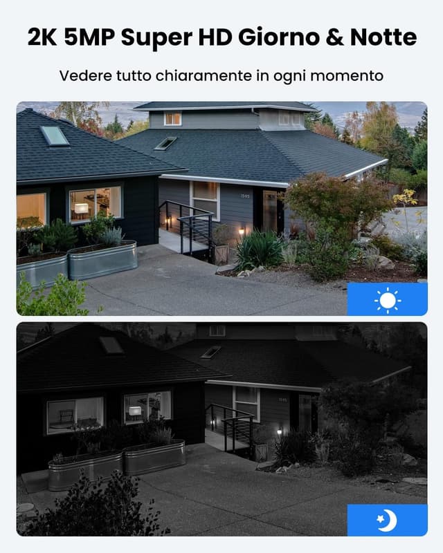 Detalle 2 de Reolink Argus Eco 5MP Telecamera WiFi esterno