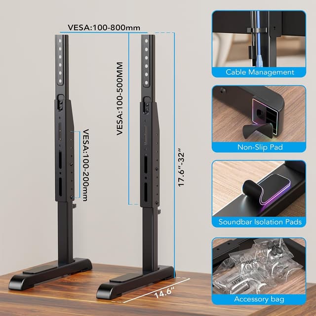 Thumbnail 5 de AX WABER AX10TB02 TV Stand 150 lbs