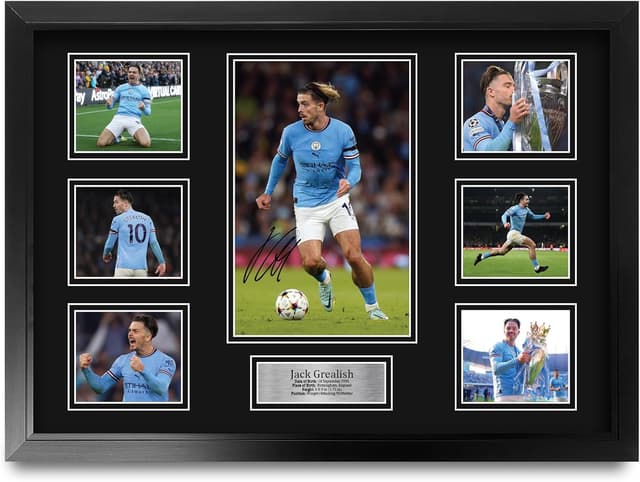 Thumbnail 6 de HWC Trading Jack Grealish A4 Signed Picture