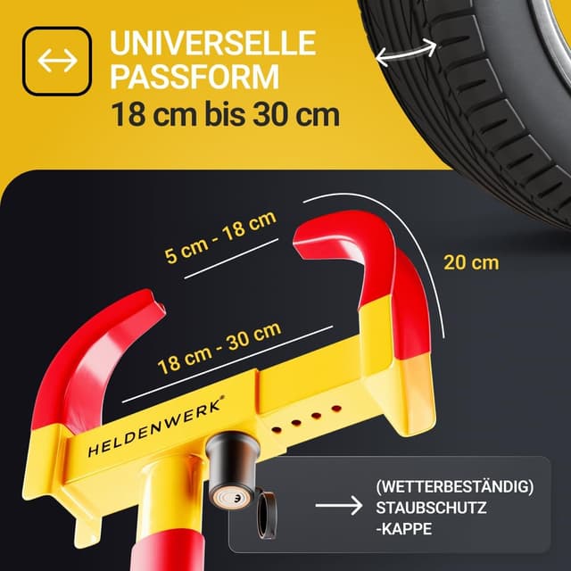 Thumbnail 4 de HELDENWERK Parkkralle 18–30 cm Hochsicherheit