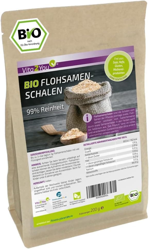 Thumbnail 6 de Vita2You Flohsamenschalen 1 kg