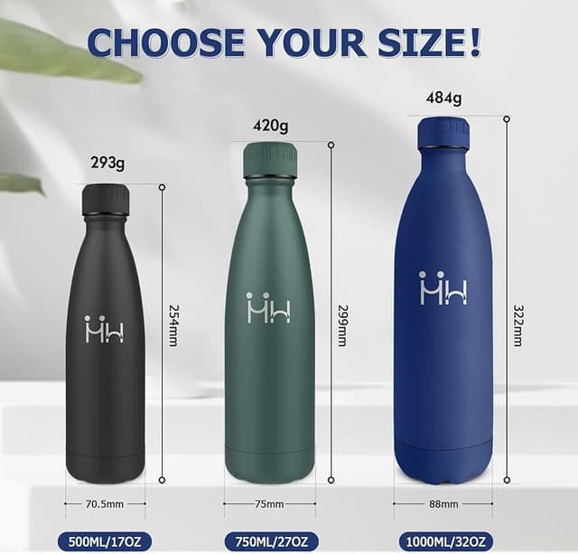 Thumbnail 4 de Garrafa Térmica 1L botella de acero inoxidable doble pared