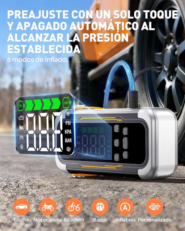 Detalle 2 de UTRAI JS-40 Arrancador 6000A para coche