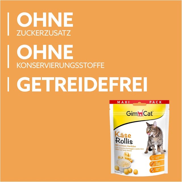 Thumbnail 3 de GimCat Käse Rollis 6 x 140 g 🐱