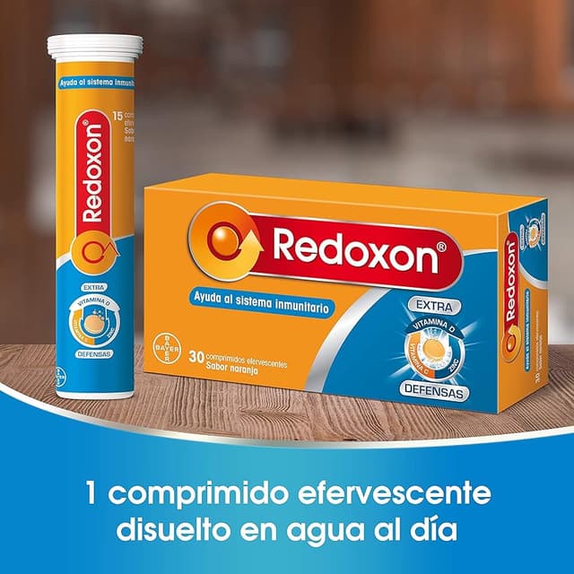Detalle de REDOXON Vitamina C Efervescente 🍊 - 30 Comprimidos, 1 Mes