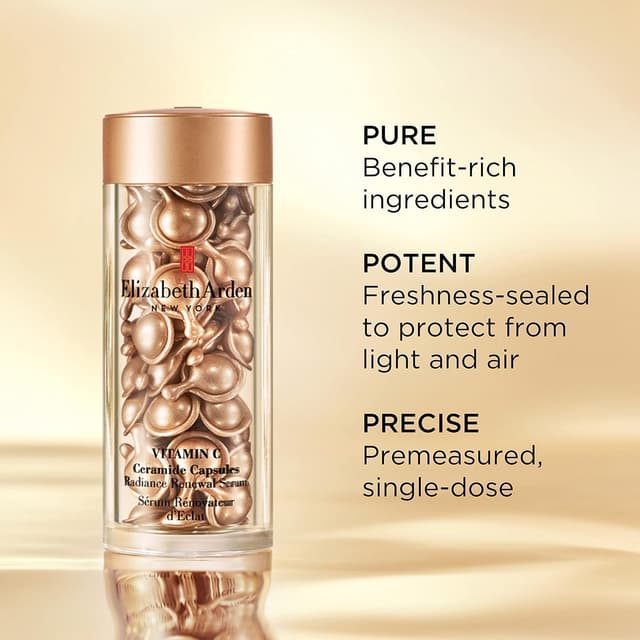 Detalle de Elizabeth Arden Vitamin C Ceramide Capsules Radiance Renewal Serum (90 capsules)