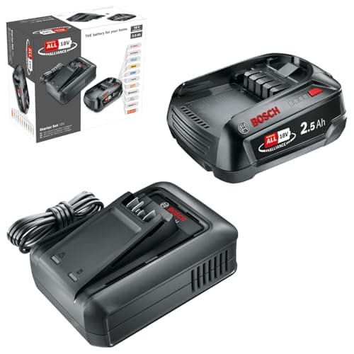 Detalle de Bosch Starter Set 18V — batería 2,5 Ah y cargador