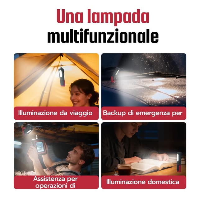 Thumbnail 4 de Wigearss Torcia Ricaricabile 1200mAh 🔦