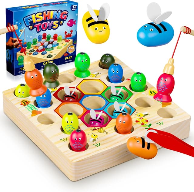 Detalle de COOLJOYA Magnetische Angelspiel 10 Teile