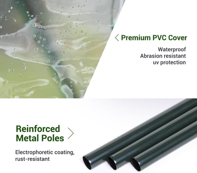 Thumbnail 5 de Ohuhu Tomaten Gewächshaus 200x77x170 cm