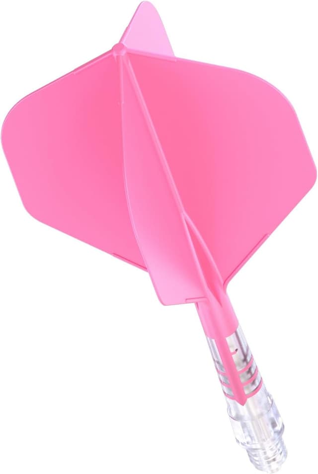 Detalle de CUESOUL ROST T19 carbon integrated dart shaft set (3) with red big standard flights