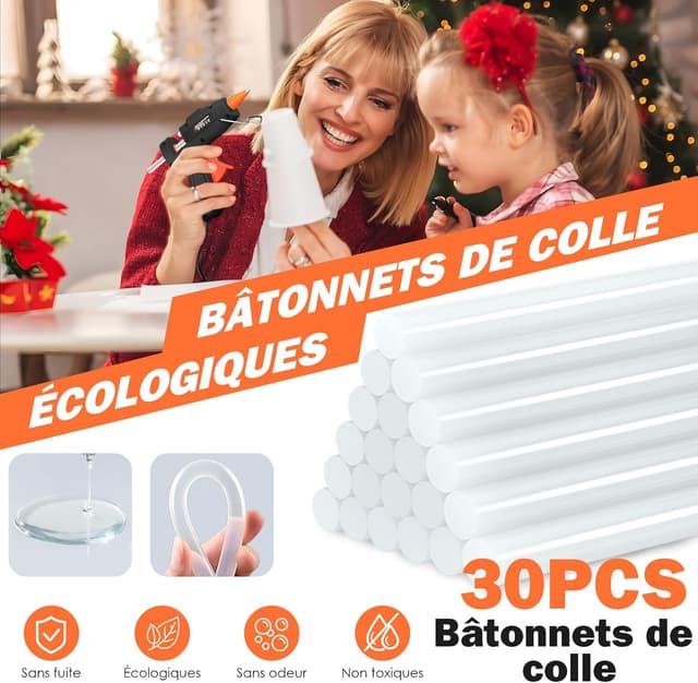 Thumbnail 3 de Pistolet à Colle Chaude 20W avec 30 Bâtons