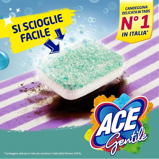 Thumbnail 5 de ACE Gentile Maxi Tabs 18 pastiglie candeggina delicata per bucato