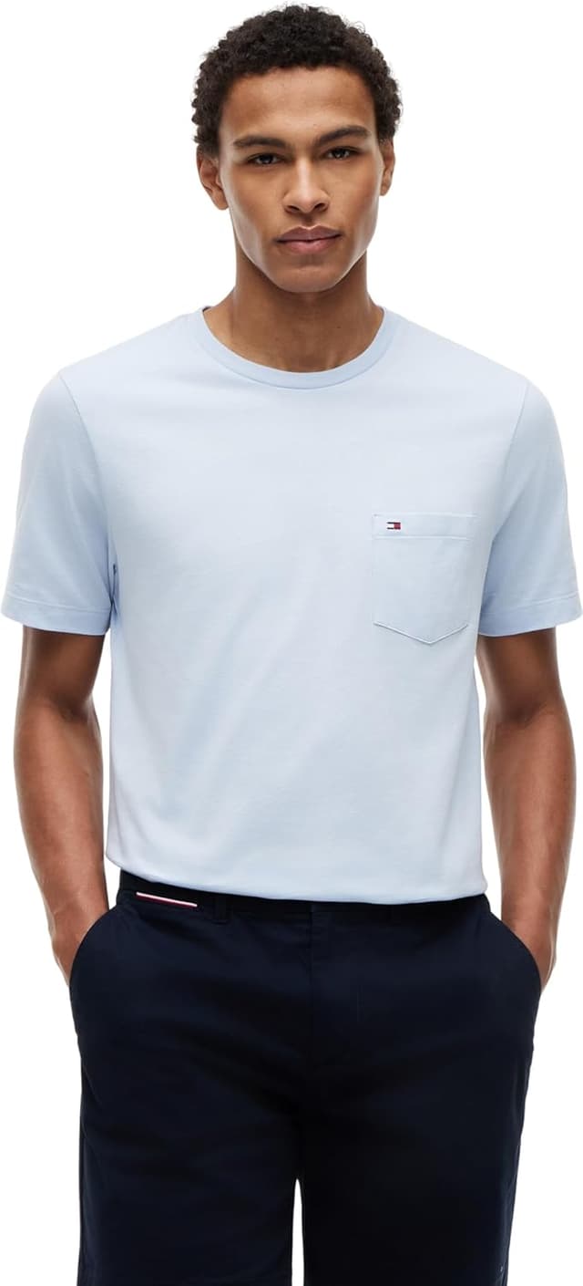 Thumbnail 6 de Tommy Hilfiger T-Shirt manches courtes homme Essential à poche poitrine en coton