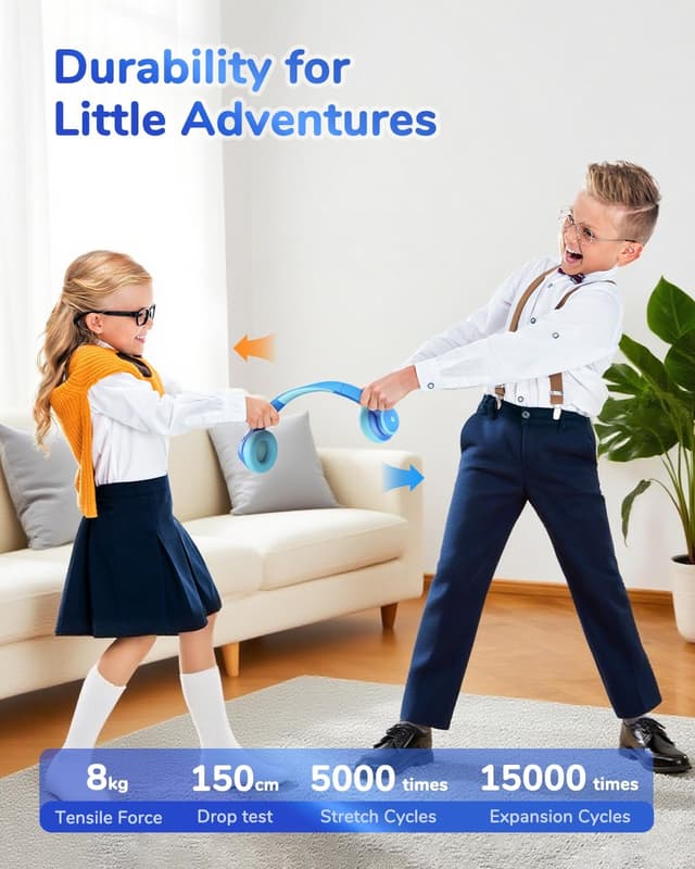 Thumbnail 5 de iClever Kinder Noise Cancelling Kopfhörer Blau