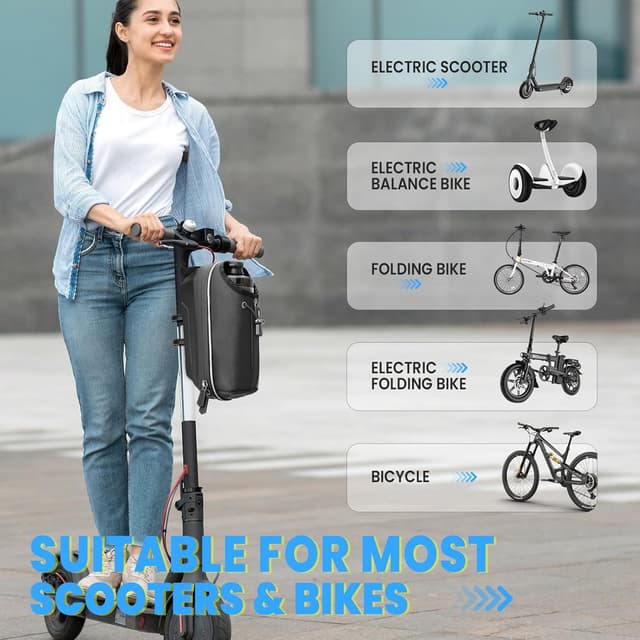Thumbnail 6 de GXCROR Electric Scooter Bag (2L) Waterproof Front Hanging Storage for Handlebar