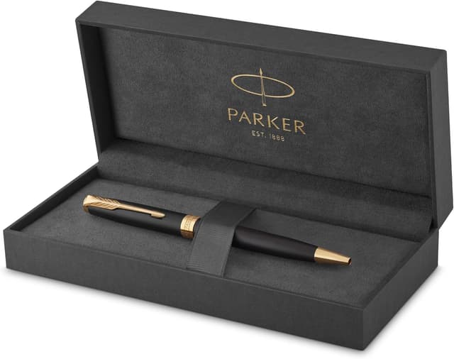 Detalle de Parker Sonnet Bolígrafo Lacado Negro Mate ✨ Regalo