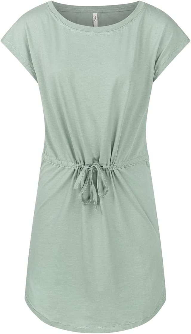 Detalle de Lot de 2 mini robes d’été ONLY onlMAY à rayures noires en coton (tailles XS à XXL)