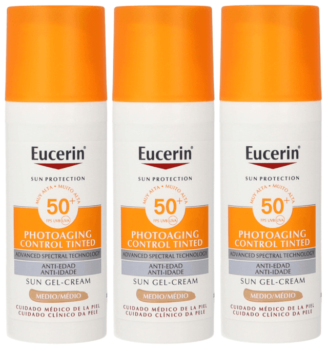Imagen de Eucerin Sun Face Pigment Control SPF50+ Fluido Tinted Medium en OfertitasTOP