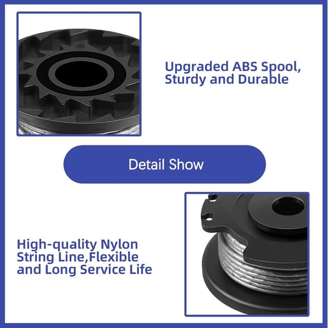 Detalle de MOECSHSY Bosch strimmer spool, 1.6mm 4 pack