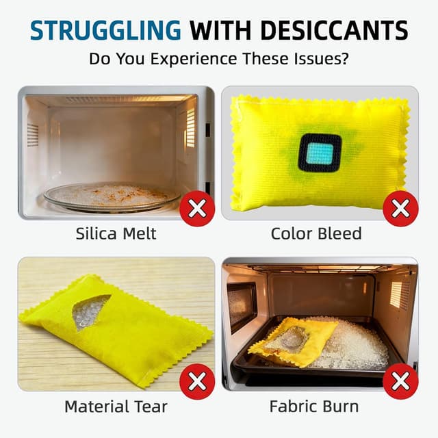 Detalle de Gizmolet déshumidificateur pour voiture avec gel de silice et hygromètre digital (2 × 500 g)