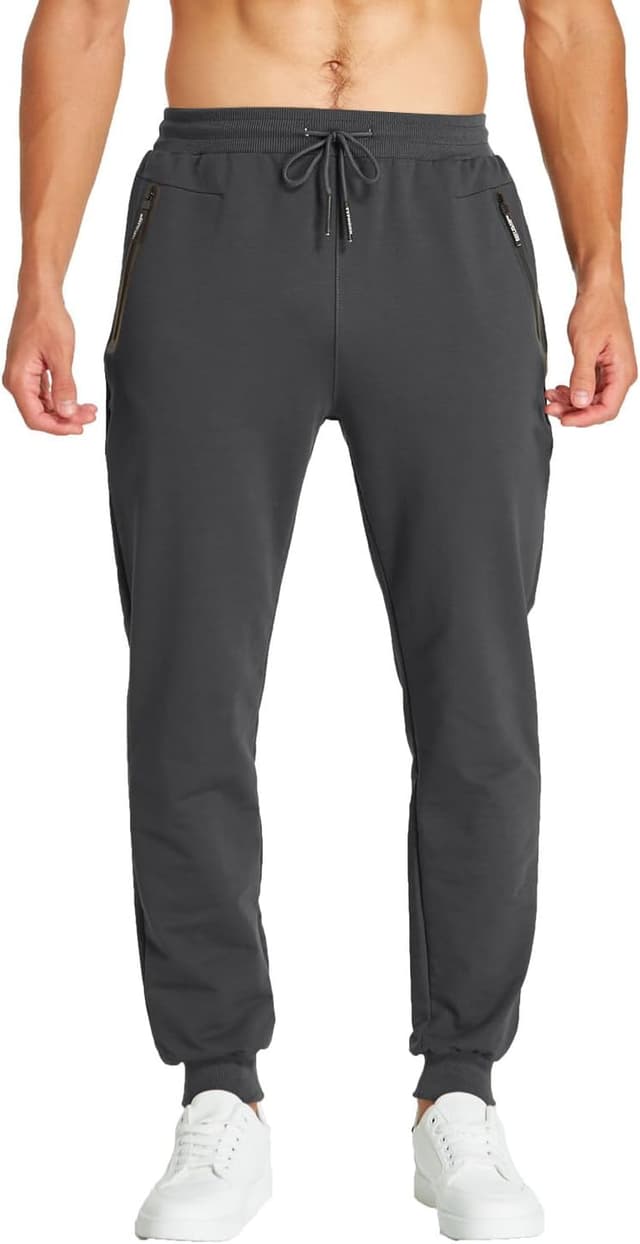 Detalle de Tansozer Mens Slim Fit Tracksuit Bottoms Joggers with Zip Pockets