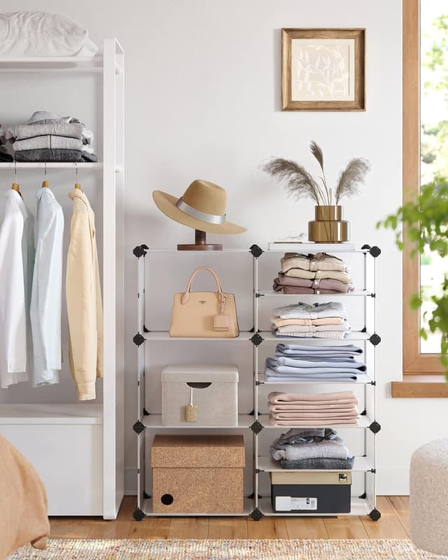 Detalle 2 de SONGMICS LPC36W Scaffale 9 scomparti