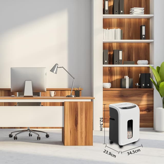 Thumbnail 6 de Micro-Cut Paper Shredder 9-Sheet P-5 Security Level (20L Pullout Basket) for Home Office