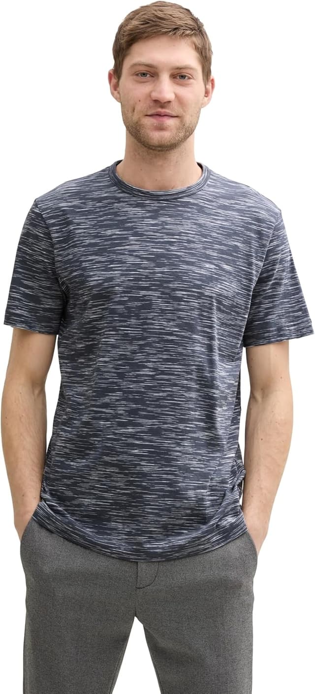 Detalle de TOM TAILOR T-Shirt da uomo a manica corta: comoda e con vestibilità ottimale