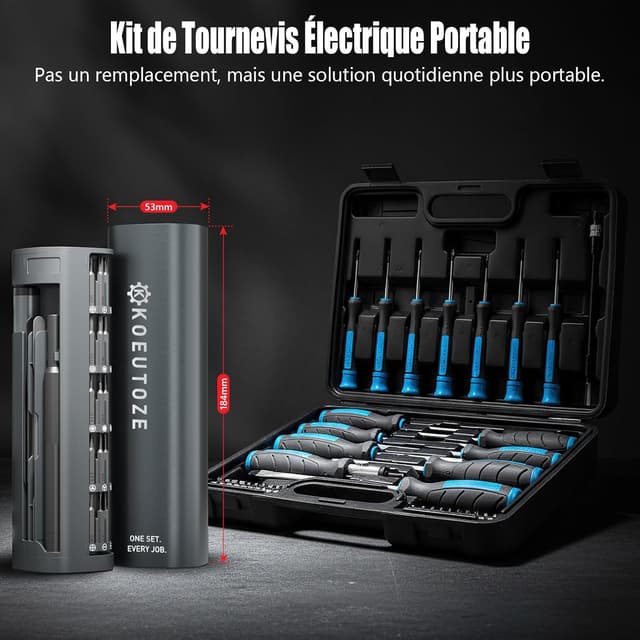 Detalle 2 de Koeutoze mini tournevis électrique 78 en 1