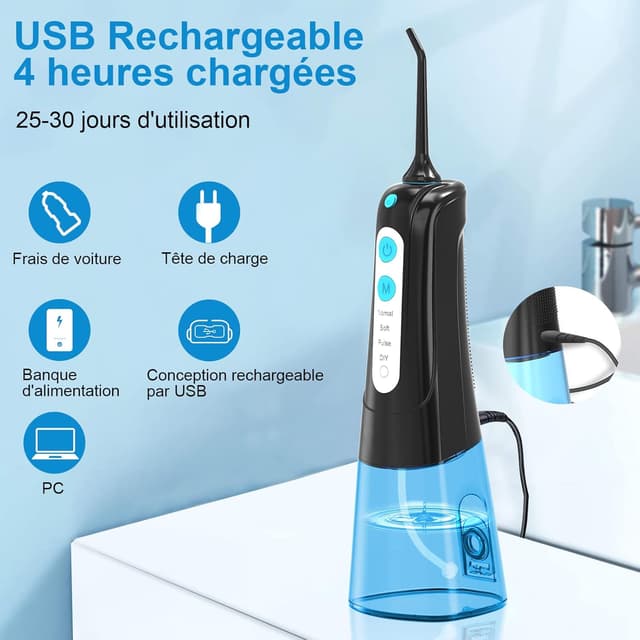 Thumbnail 5 de SURFOU Irrigador Dental Portátil 30 usos