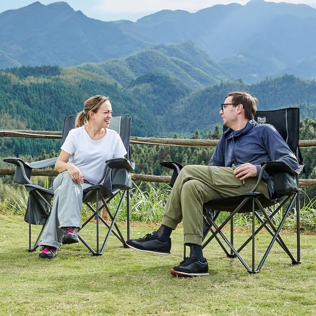 Thumbnail 1 de Timber Ridge Heavy Duty Camping Chair 200kg