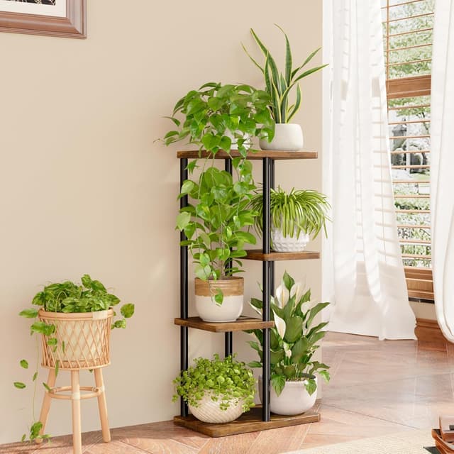 Detalle de Bamworld 4 Tier plant stand, 4 levels