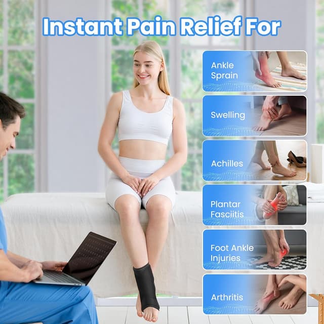 Thumbnail 6 de ONLYCARE Ankle Ice Pack Wrap – soft gel wrap for hot & cold therapy