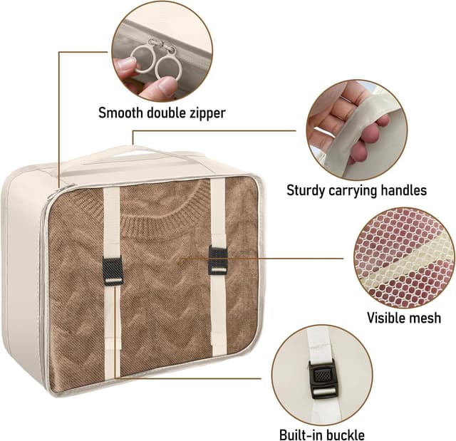 Detalle de 9-piece Packing Cubes Travel Organiser for Luggage