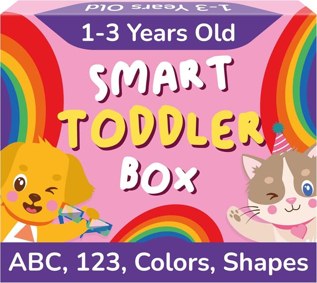 Detalle de TOYVENTIVE Smart Toddler Box: books, flash cards, and puzzles for ages 1+ to 3+