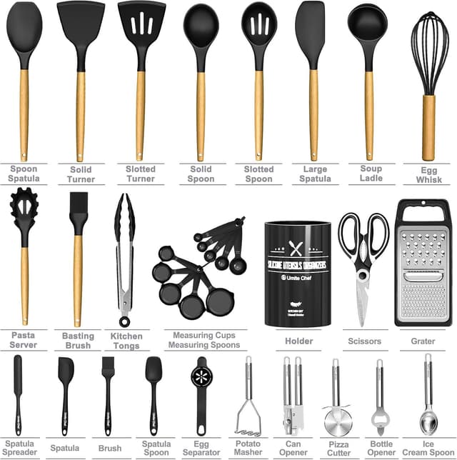 Thumbnail 2 de Kitchen Utensils Set 34pcs Silicone 🍴