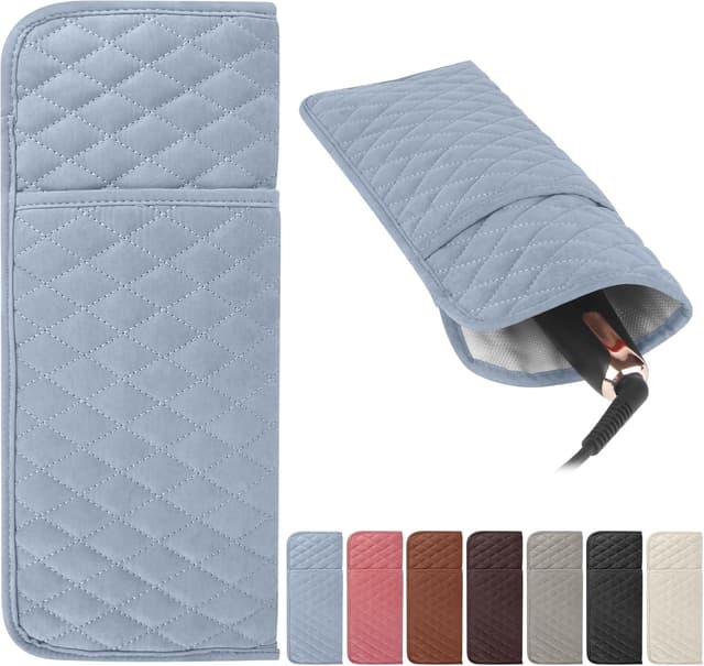 Detalle de WRORUNER Heat Resistant Hair Tools Organizer Bag (13.8" x 5.5")