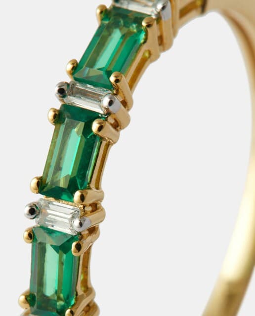 Thumbnail 1 de El Corte Inglés Media alianza oro con diamante y esmeralda 💍