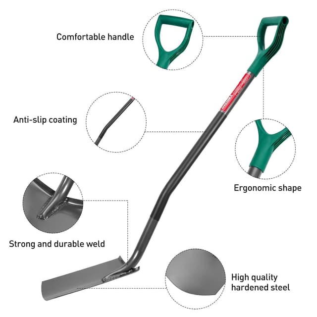 Thumbnail 7 de HYCHIKA Pala de Jardinería Circular con Mango Curvado 🌱