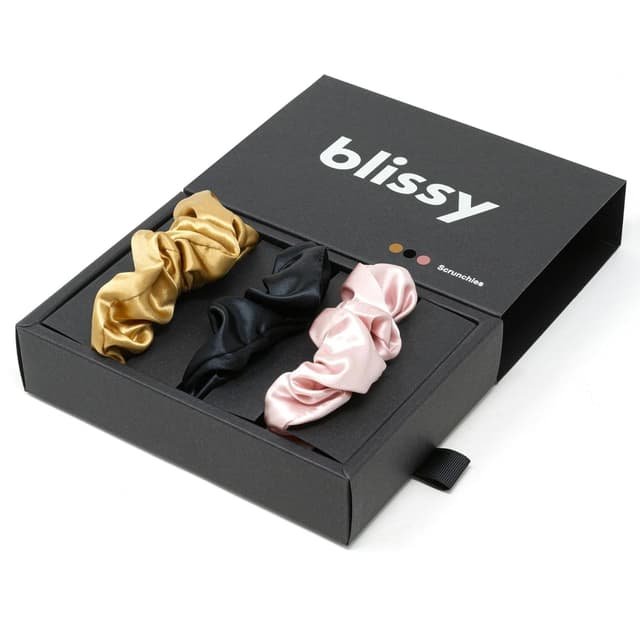 Thumbnail 6 de Blissy Silk Scrunchies 3 Pack 22 Momme