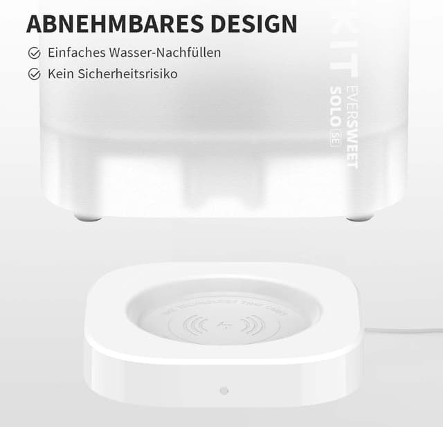 Detalle 2 de PETKIT CYBERTAIL Katzen Trinkbrunnen 1,85L 🐾