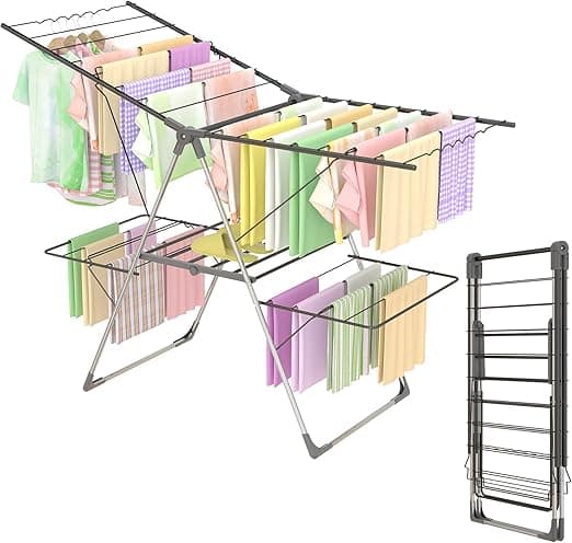 Imagen de Innotic Tendedero Plegable Vertical 🧺 – Ideal para Espacios pequeños en OfertitasTOP