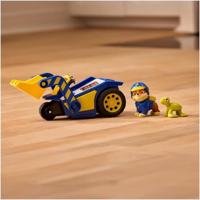 Thumbnail 6 de PAW PATROL Search & Rescue: Rubbles Rettungs-Bulldozer mit Rückziehmotor (ca. 15 cm) – inkl. Rubble-Figur & Schildkröte