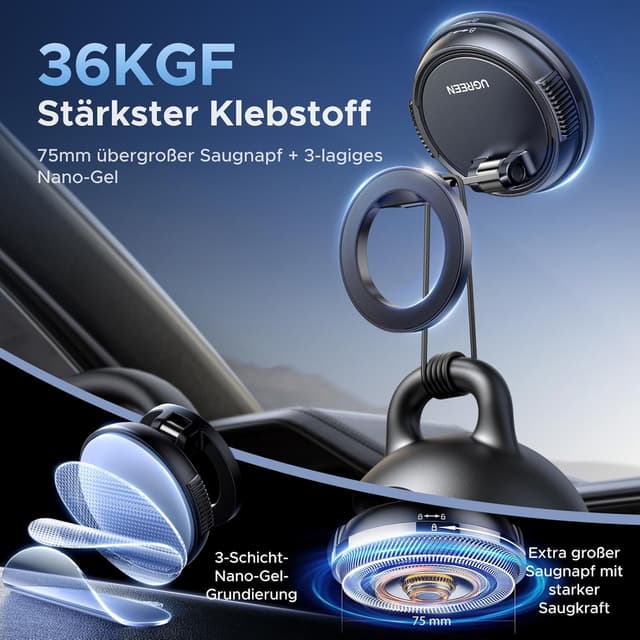 Detalle de UGREEN MagSafe Auto Halter N55 20N