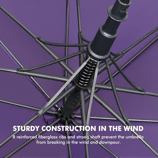 Detalle de NINEMAX Golf Umbrella (51/54/62/68 Inch) Automatic Open, Large Double Canopy Windproof & Waterproof